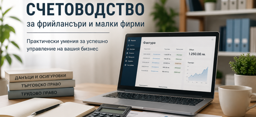 Спести стотици или дори хиляди левове годишно, като се научиш сам да водиш счетоводството на своята фирма или дейност на свободна практика